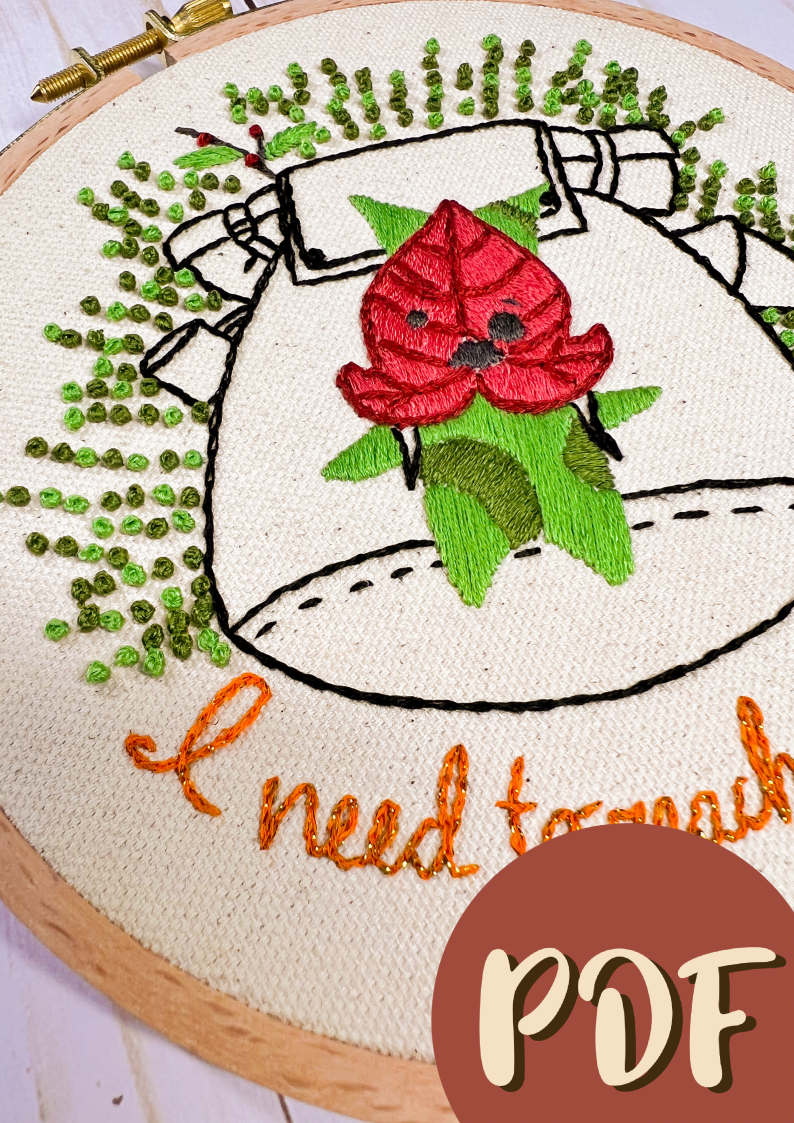 Tears of the Kingdom Inspired Korok "I need to reach my friend!" Embroidery Pattern