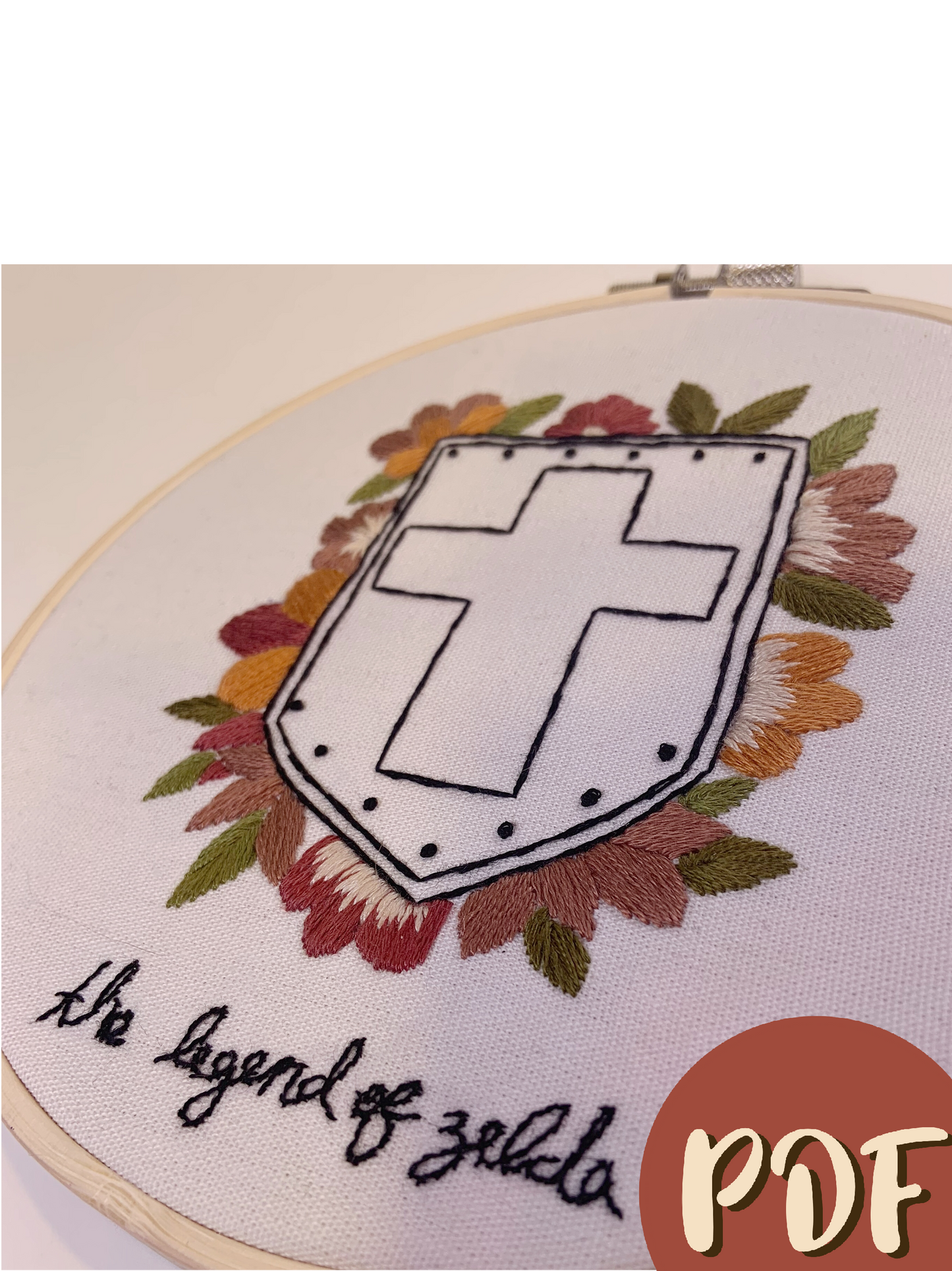 Original legend of Zelda Shield 6 Inch Pattern