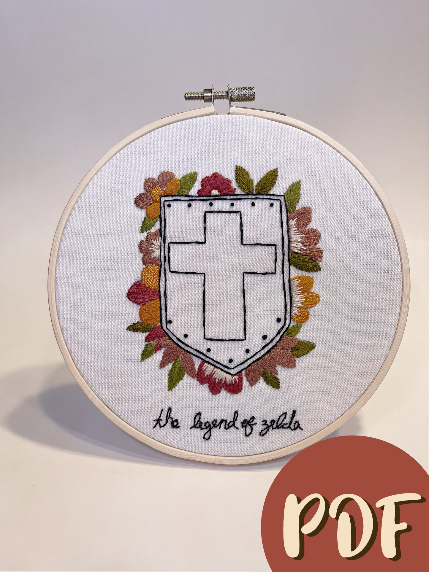 Original legend of Zelda Shield 6 Inch Pattern