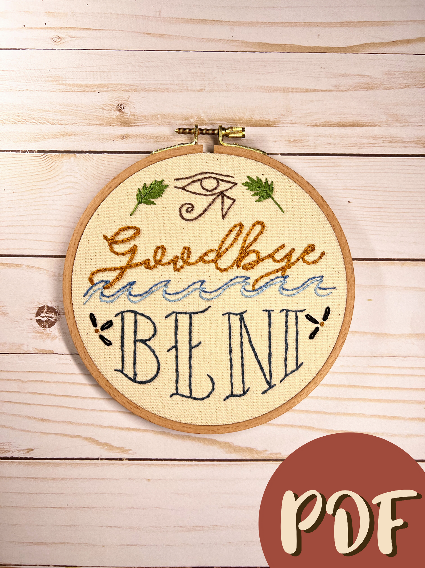 The Mummy Inspired Goodbye Beni Embroidery Pattern