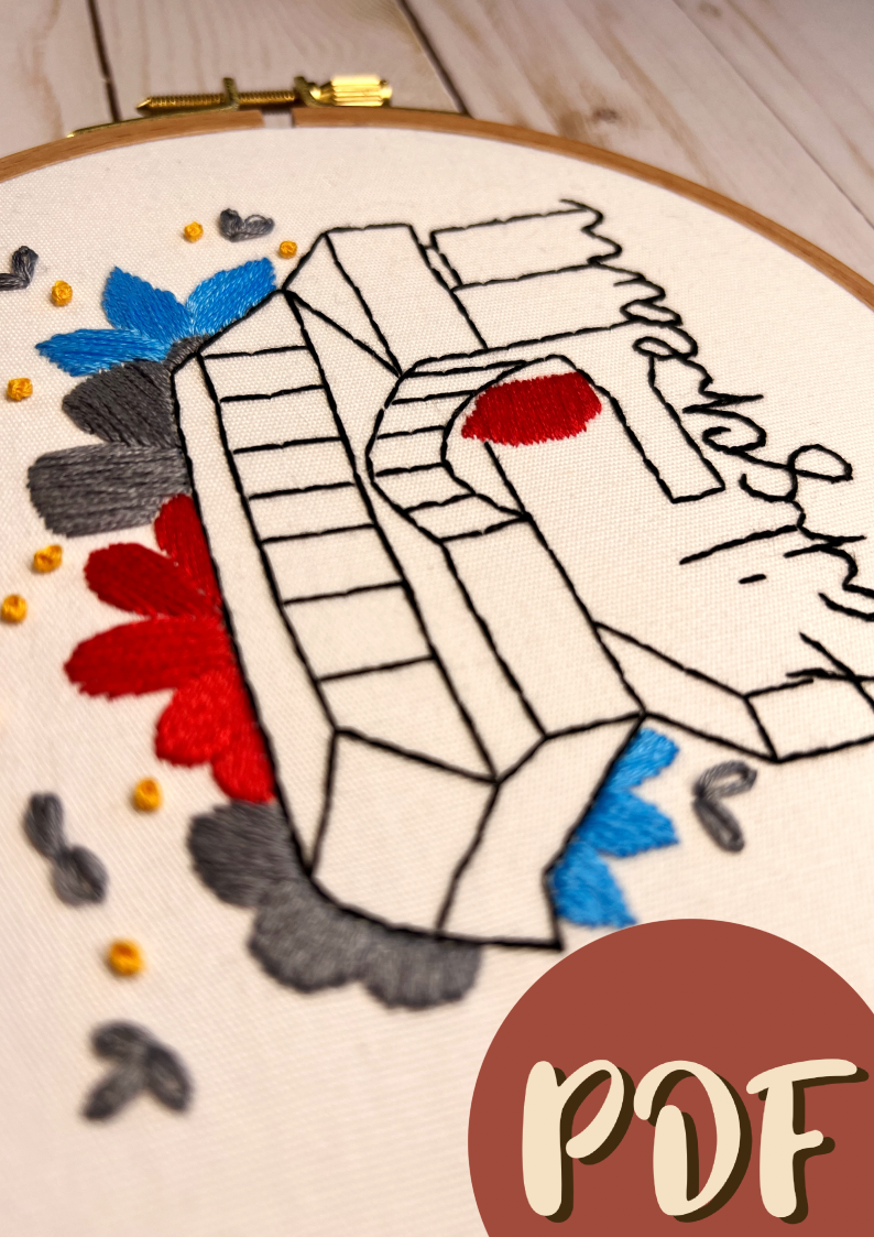 Transformers Inspired Starscream 6 Inch Embroidery Pattern