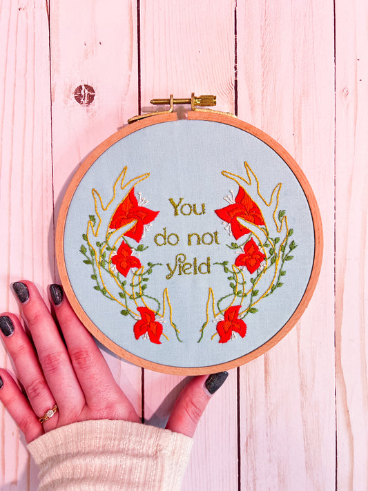 Throne Of Glass Inspired Beginner Embroidery Pattern