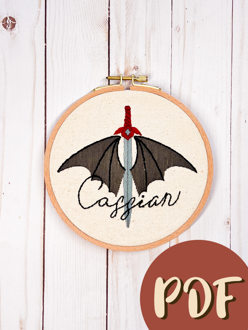 Cassian ACOTAR Inspired Embroidery Pattern