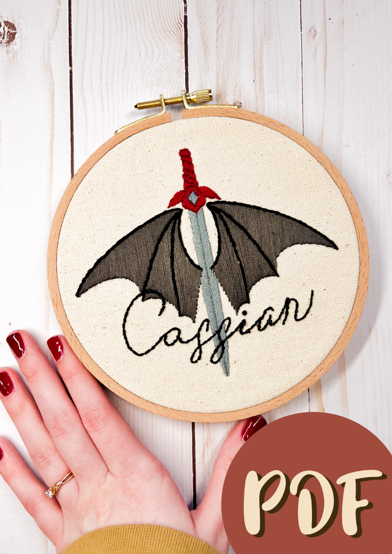 Cassian ACOTAR Inspired Embroidery Pattern