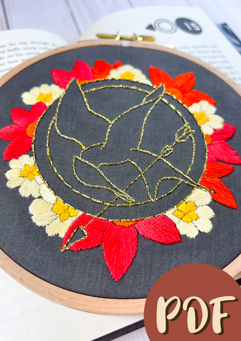 Hunger Games Inspired Embroidery Pattern