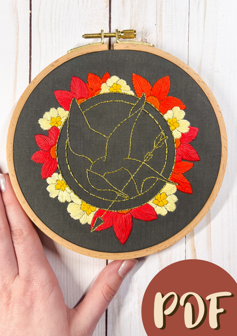 Hunger Games Inspired Embroidery Pattern