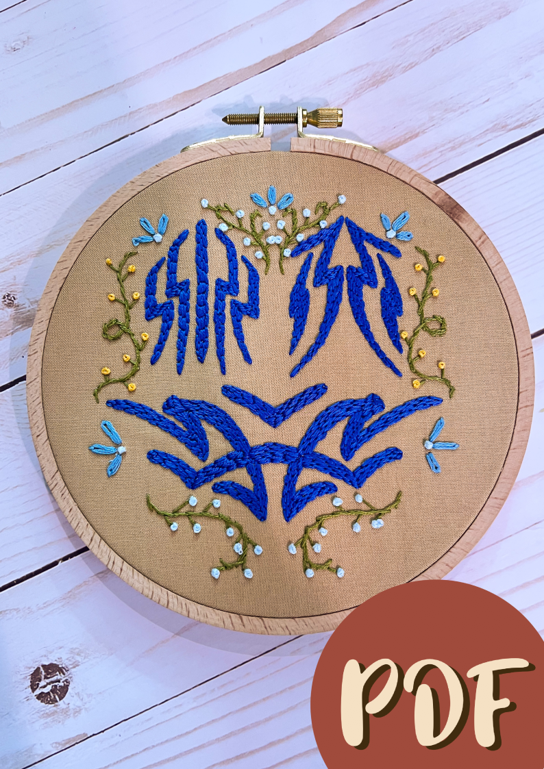 Stormlight Archive Inspired Kaladin Stormblessed Tattoos Embroidery Pattern