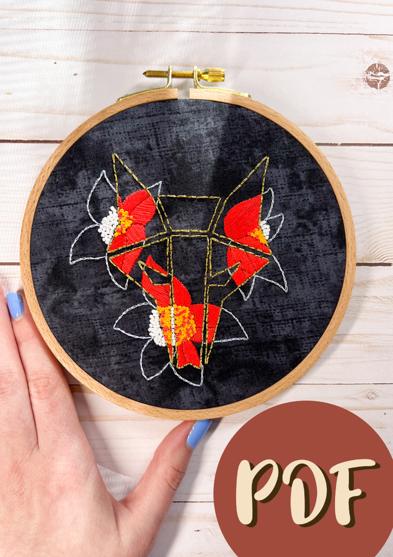 Red Rising Inspired Embroidery Pattern