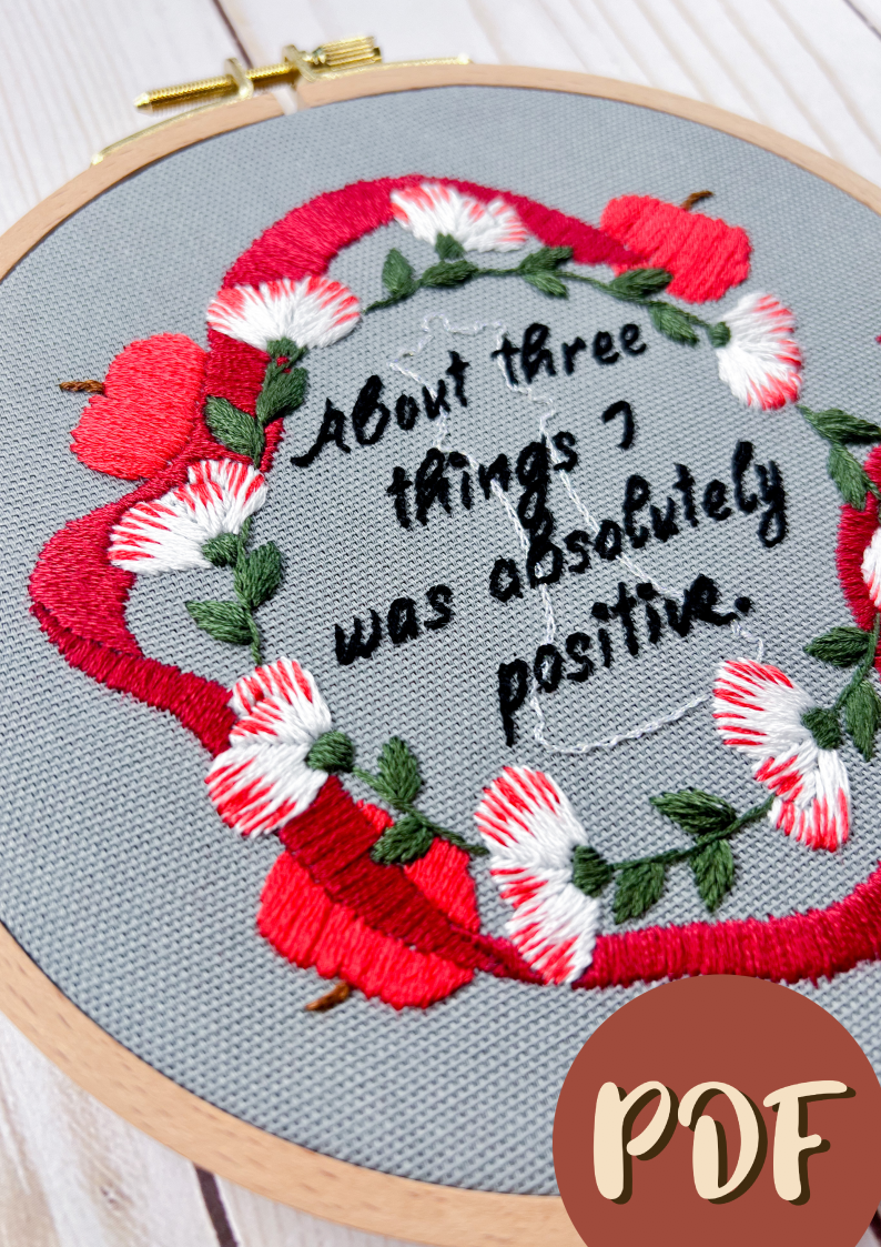 Twilight-Inspired Embroidery Pattern