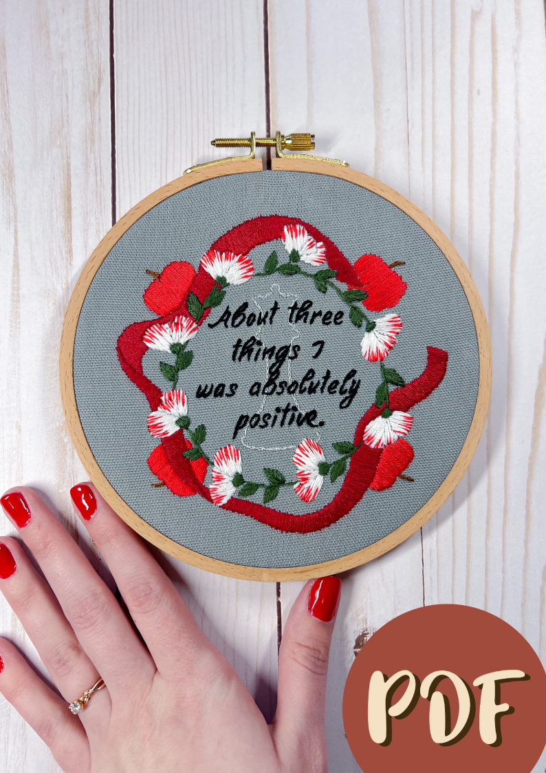 Twilight-Inspired Embroidery Pattern