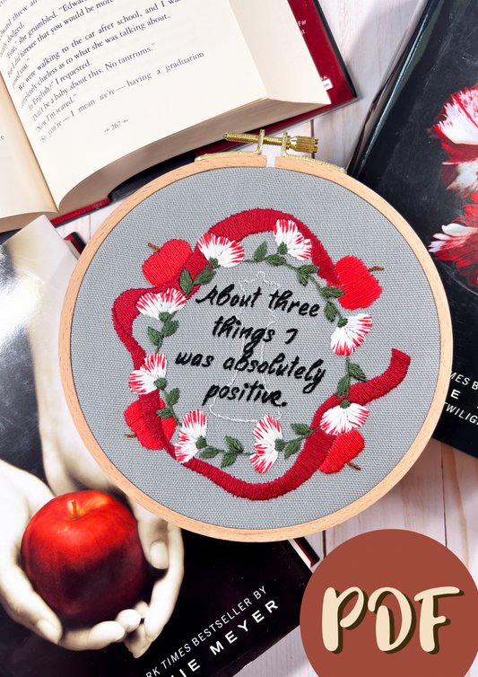 Twilight-Inspired Embroidery Pattern