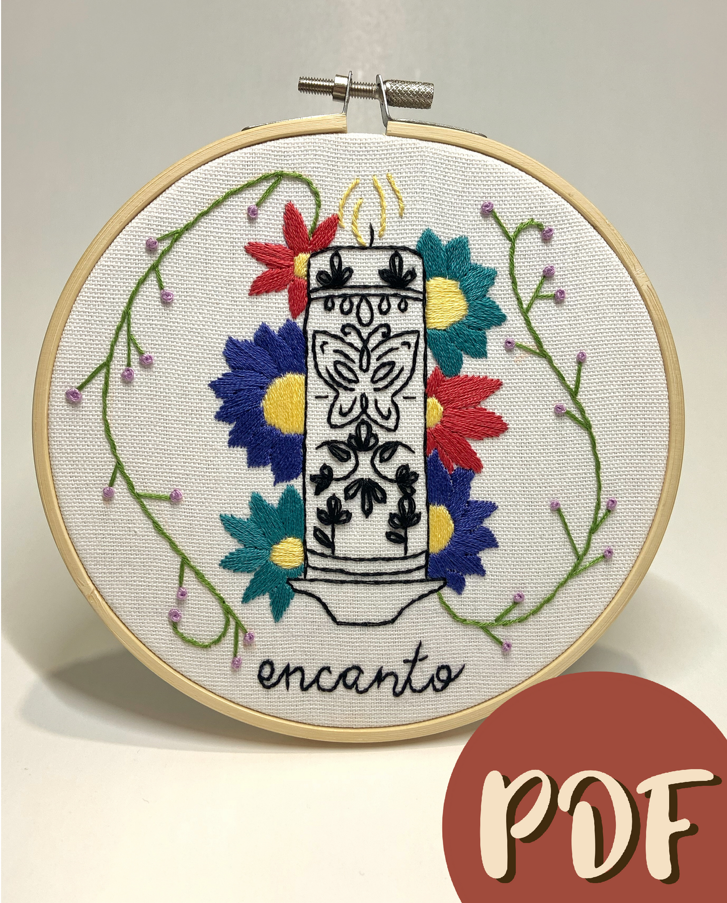 Encanto Candle 6 Inch Pattern