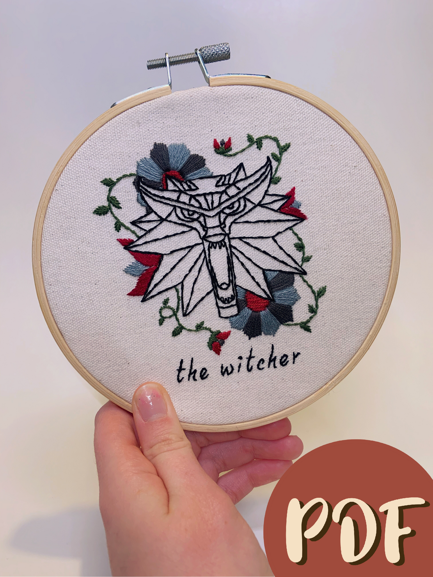 The Witcher 6-inch Embroidery Pattern