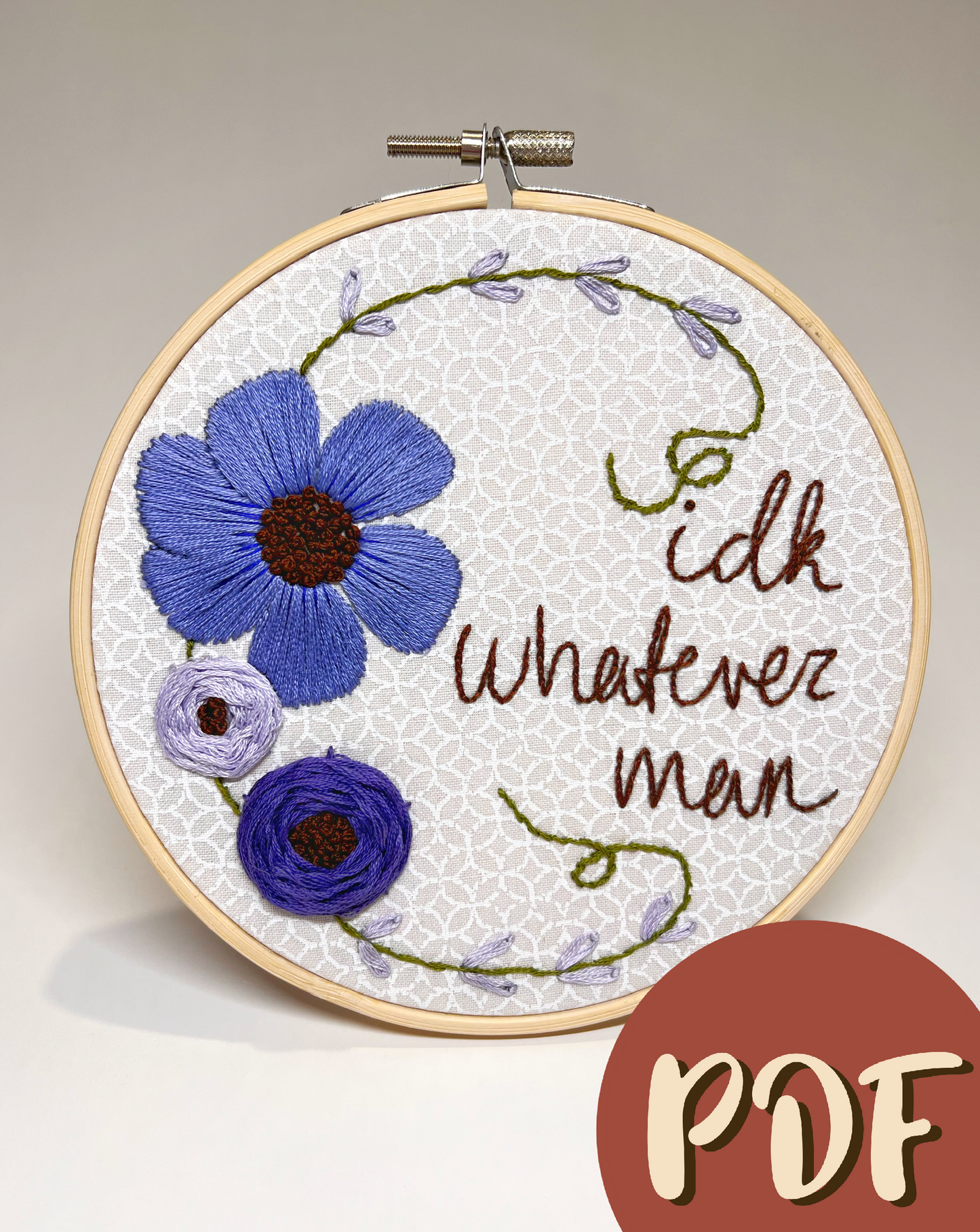 IDK Whatever Man 6 Inch Pattern