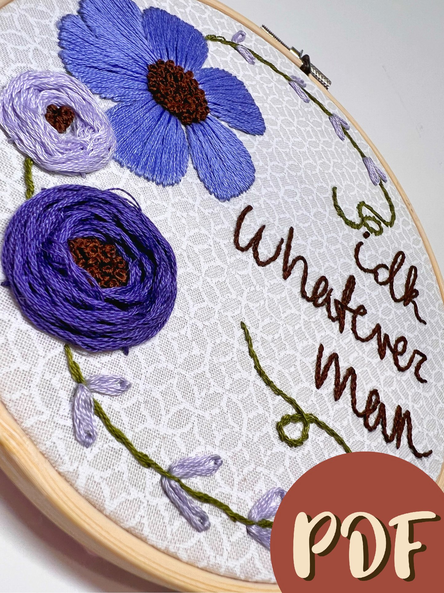 IDK Whatever Man 6 Inch Pattern