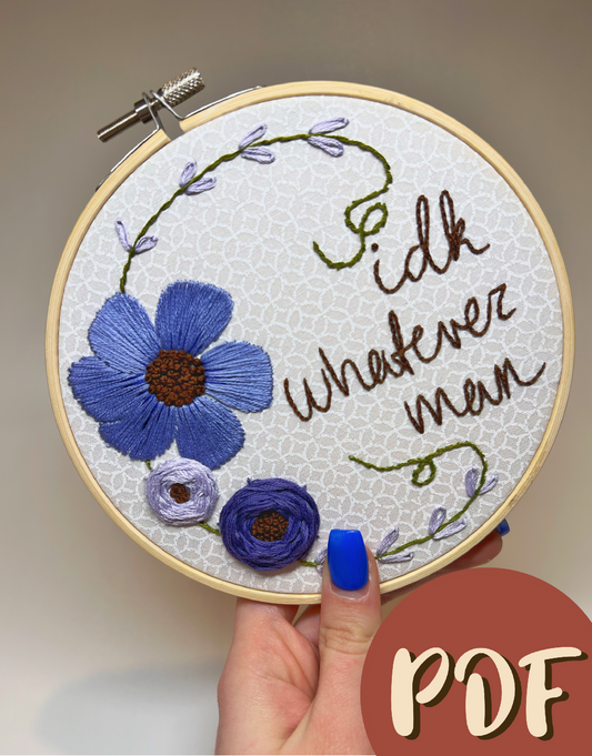 IDK Whatever Man 6 Inch Pattern