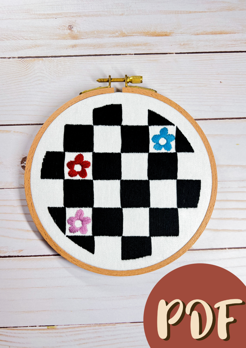 Retro Checkers 6 Inch Pattern