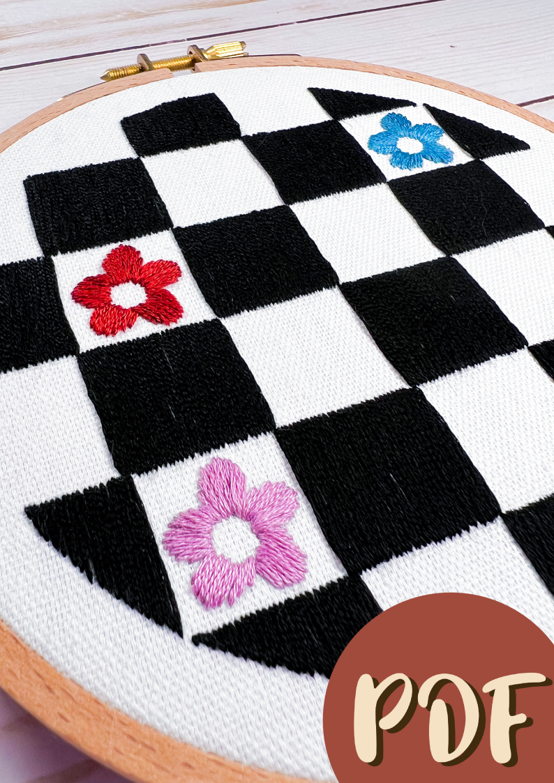 Retro Checkers 6 Inch Pattern