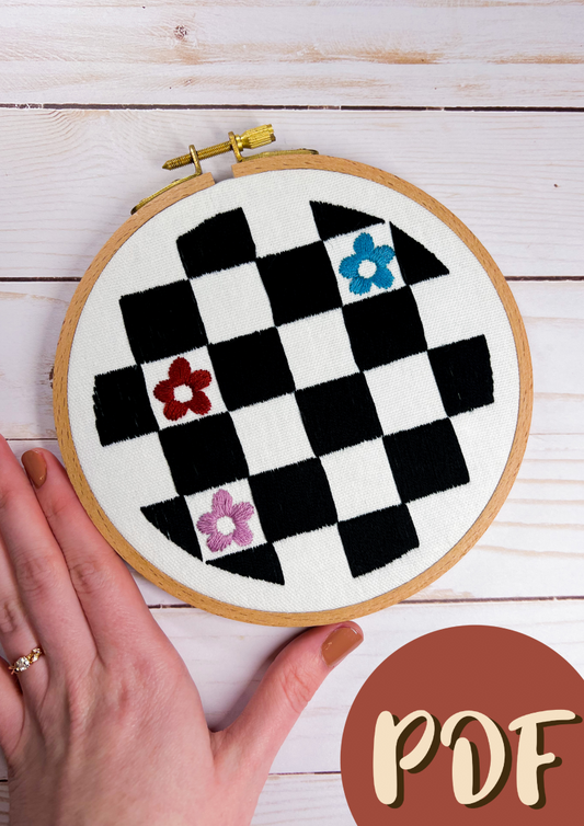 Retro Checkers 6 Inch Pattern